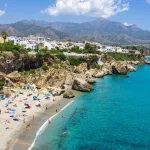 View of Nerja coastline, one of the highlights in these tips for visiting Nerja